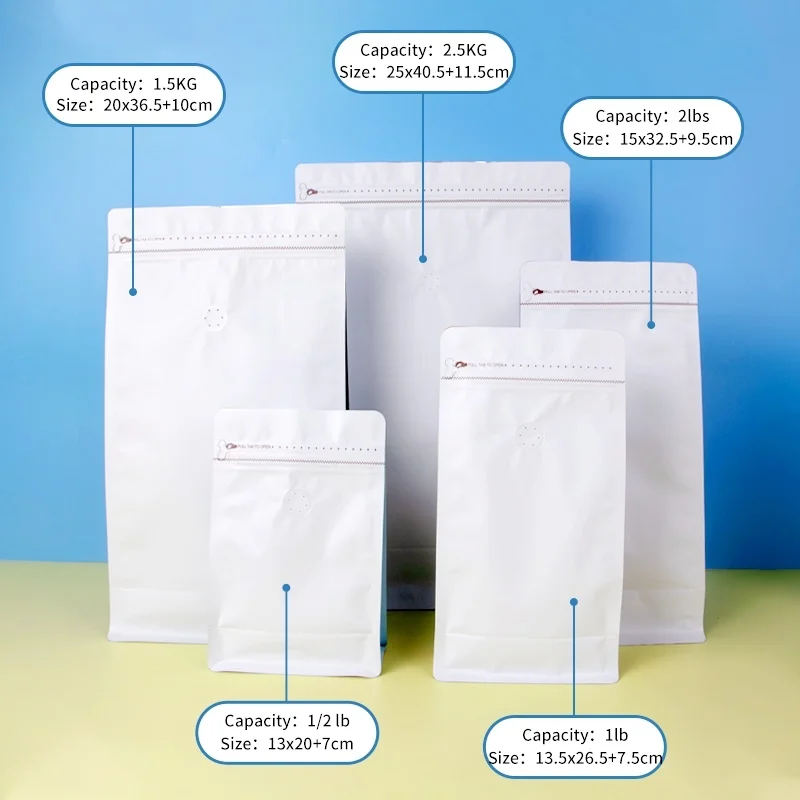 TP-S1FB-2 Custom-Printed Flat Bottom Coffee Bags with Valve and Zipper-04