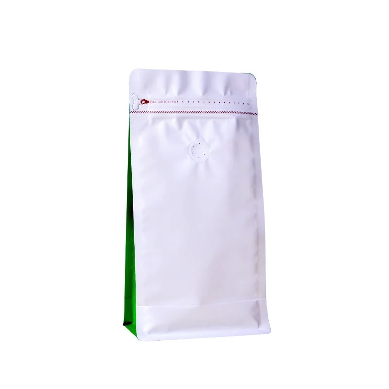 TP-S1FB-2 Custom-Printed Flat Bottom Coffee Bags with Valve and Zipper-12