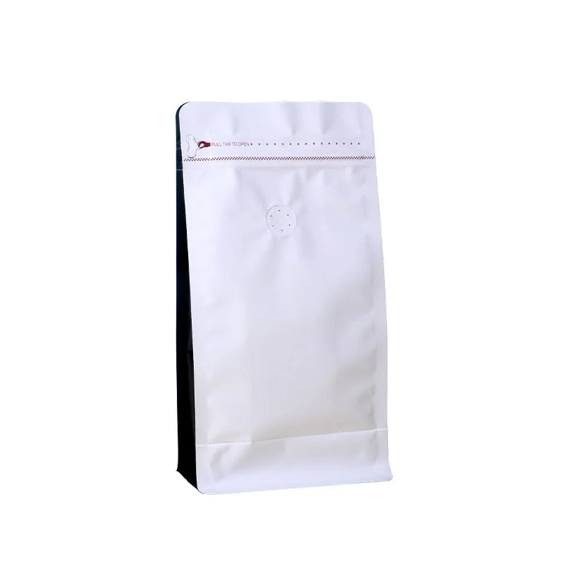 TP-S1FB-2 Custom-Printed Flat Bottom Coffee Bags with Valve and Zipper-16