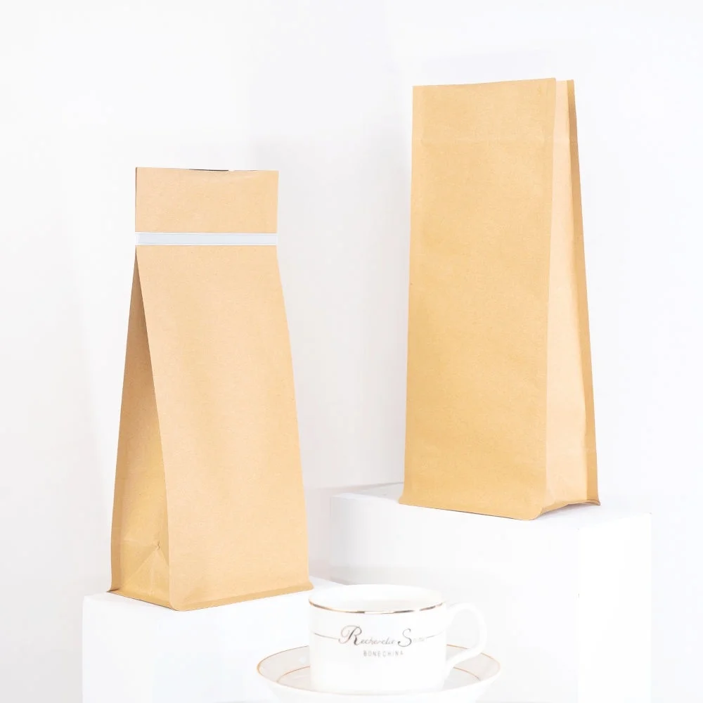 TP-S1FB-4 Eco-Friendly Compostable Flat Bottom Coffee Bags-13