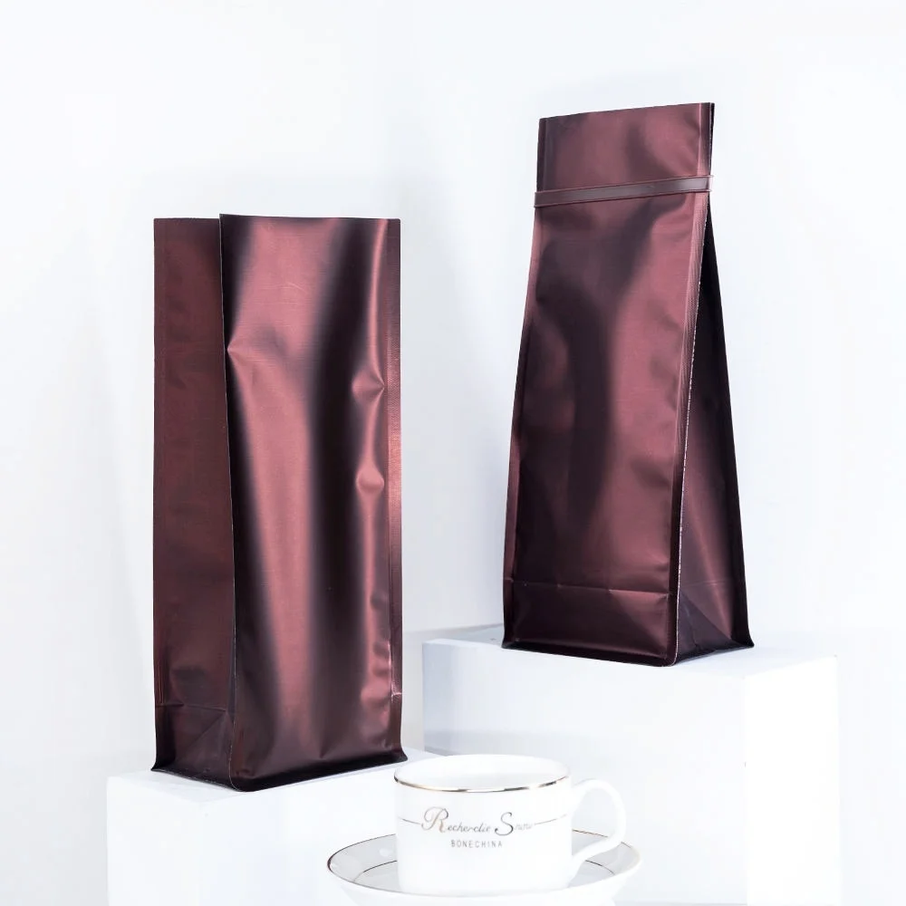 TP-S1FB-4 Eco-Friendly Compostable Flat Bottom Coffee Bags-14