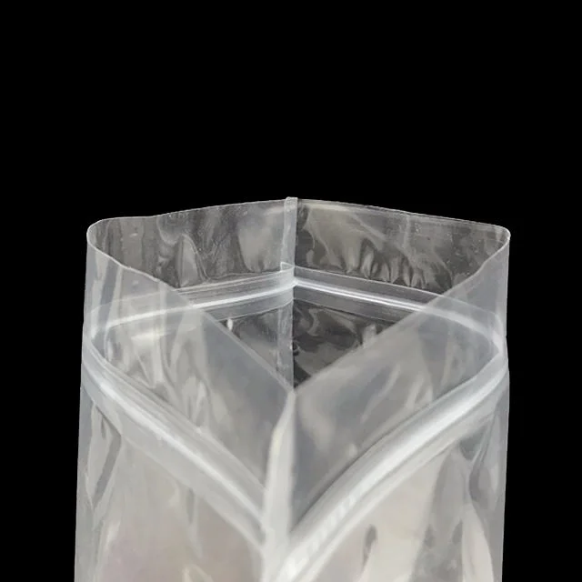 TP S8C Custom Printed Matte Frosted Transparent Ziplock Stand Up Pouches 06