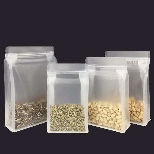 TP-S30MTLFB Matte Transparent Flat Bottom Ziplock Pouches-06