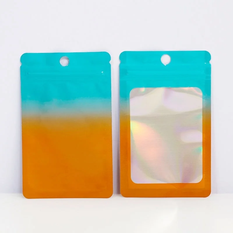 TP-S46 Custom Printed Reusable Holographic Mini Ziplock Bags-02