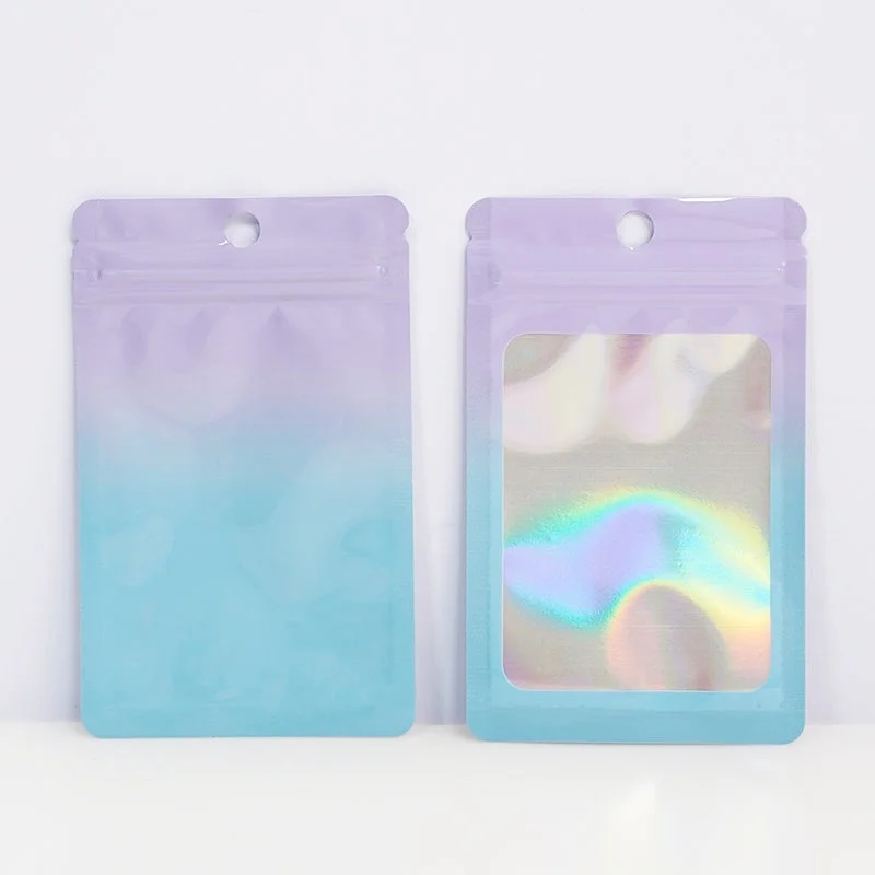 TP-S46 Custom Printed Reusable Holographic Mini Ziplock Bags-07